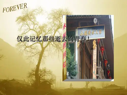 仅此记忆那些逝去的青春 毕业典礼PPT 