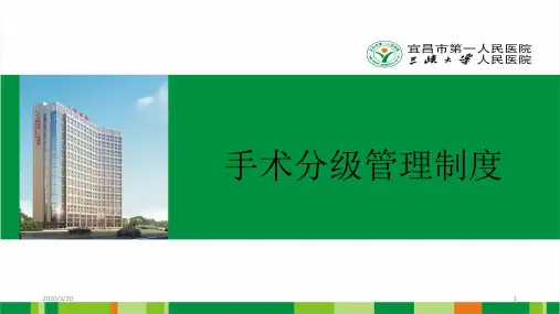 手术分级管理制度PPT课件