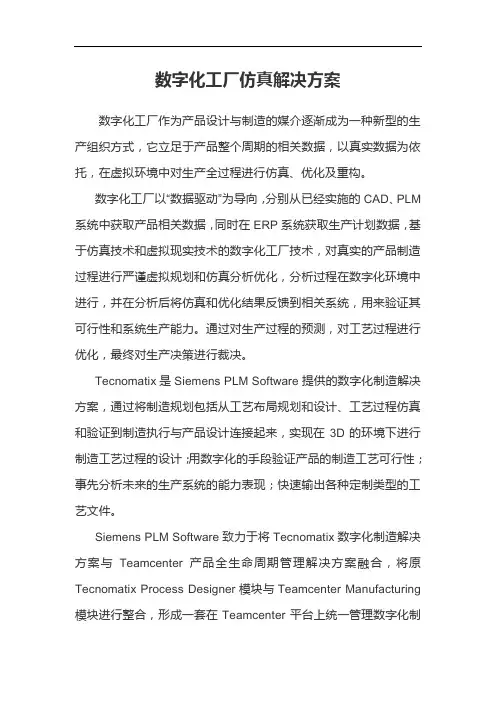 数字化工厂仿真解决方案