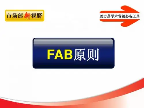 处方药学术营销必备工具FAB