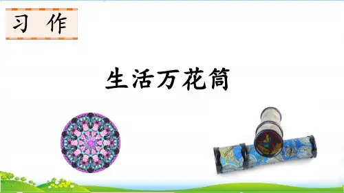 部编版四年级语文作文PPT 《生活万花筒》