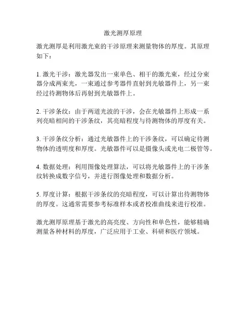 激光测厚原理