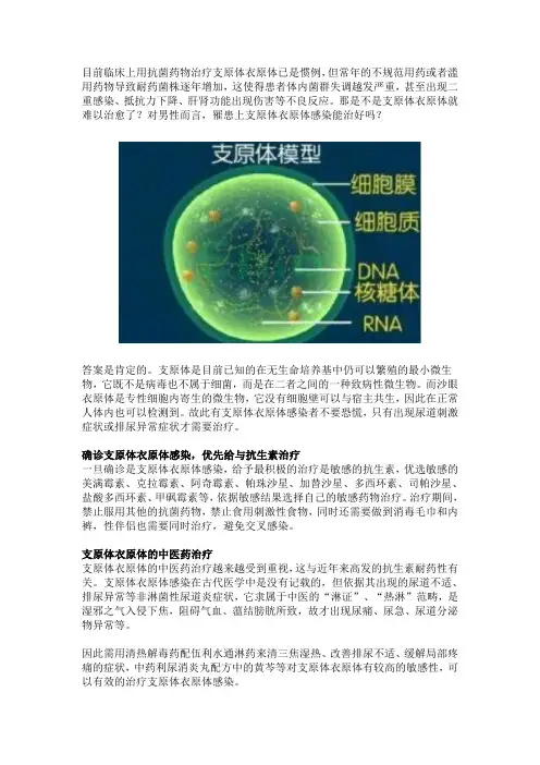 男性支原体衣原体感染能治好吗