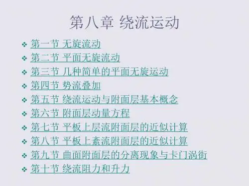 流体力学第八章 绕流运动