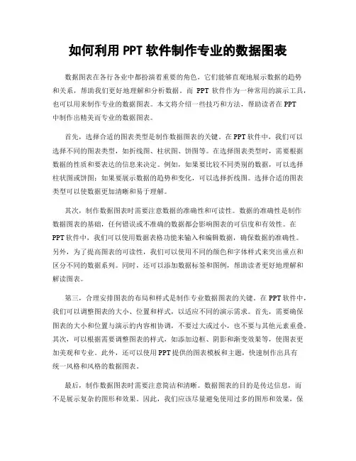 如何利用PPT软件制作专业的数据图表
