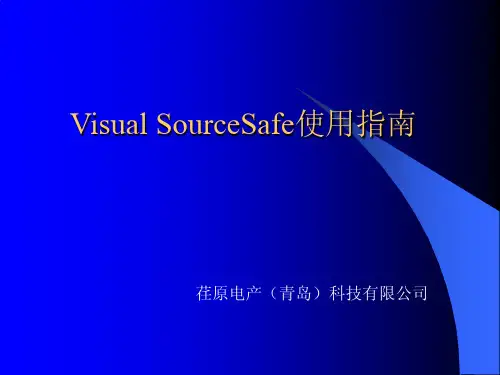Visual_SourceSafe_2005_使用指南