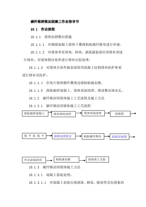 碳纤维桥梁加固施工作业指导书