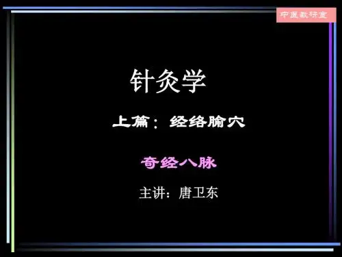 针灸学17奇经八脉