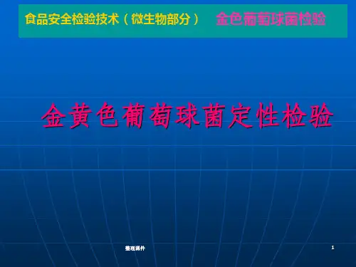 金黄色葡萄球菌检验