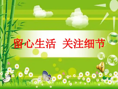 七年级作文指导(细节描写)精品PPT课件