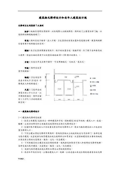 无障碍设计规范标准[详]