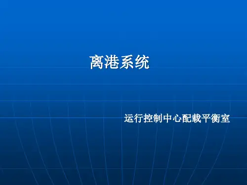 第四部分离港系统分解
