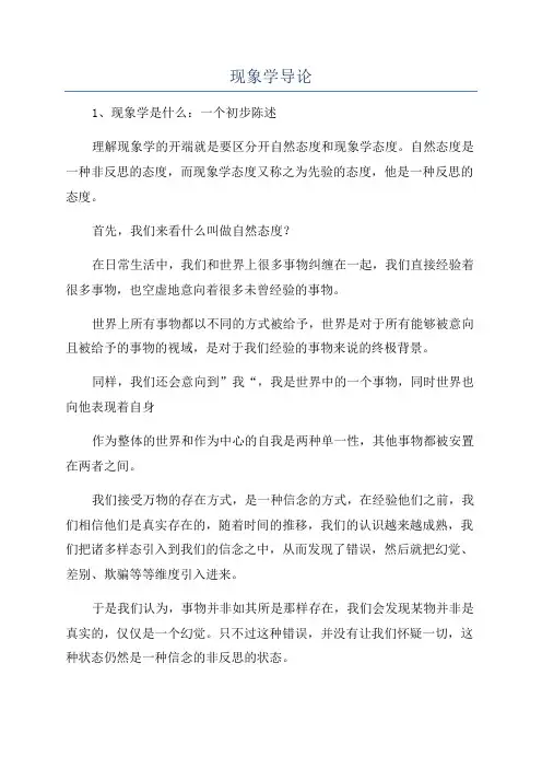 现象学导论