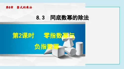 零指数幂与负指数幂PPT课件