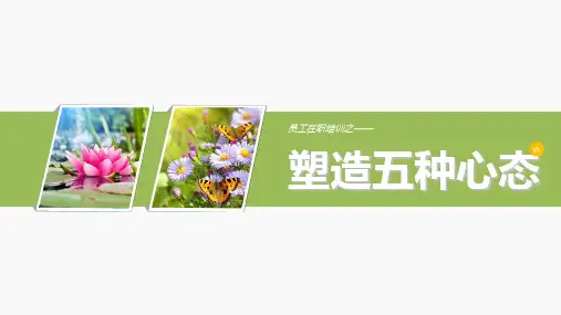 员工在职培训-塑造五种良好心态64页PPT文档