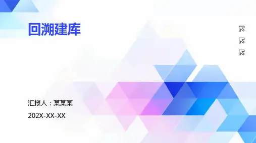 回溯建库课件