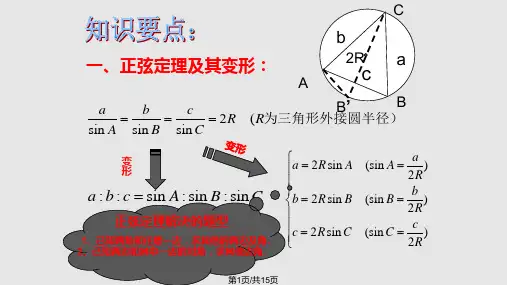 解三角形章节复习课PPT课件
