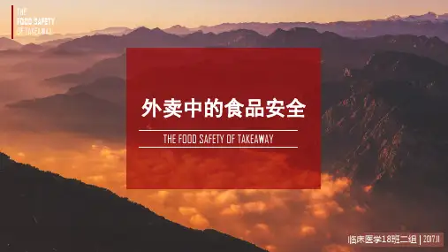 外卖中的食品安全ppt课件