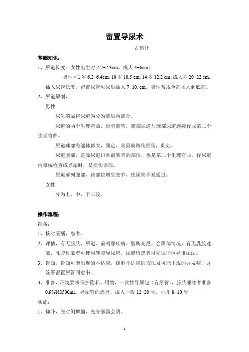 留置导尿术