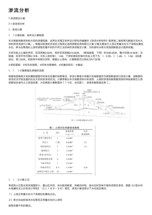 渗流分析——精选推荐