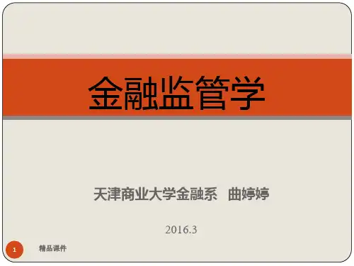 金融监管全PPT课件
