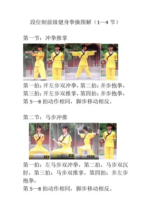 段位制前级健身拳操图解