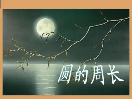 人教版六年级数学上册《圆的周长》