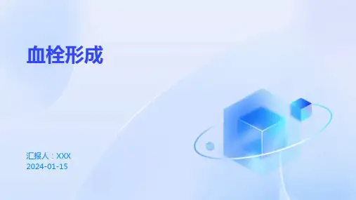 血栓形成疾病PPT演示课件