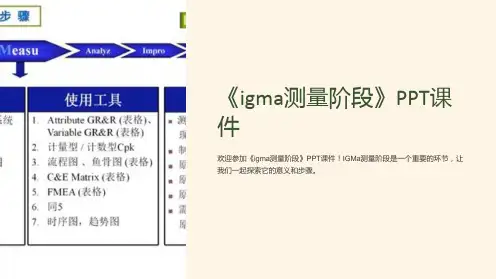 《igma测量阶段》课件