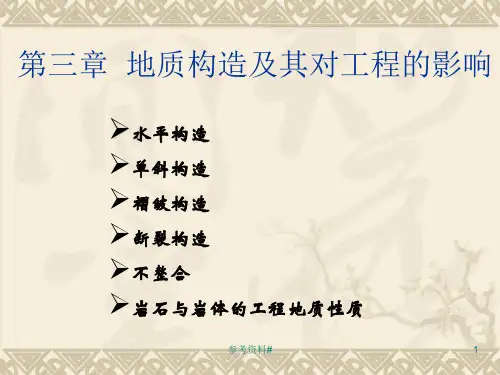 第三章  地质构造及其对工程的影响(谷风教育)