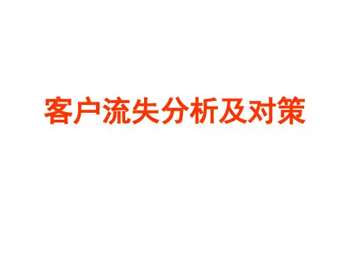 客户流失分析改ppt课件