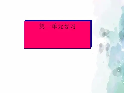 人教版化学-九年级上册-人教版化学九年级第一单元复习  课件