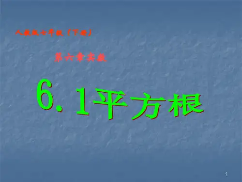 6.1平方根ppt课件