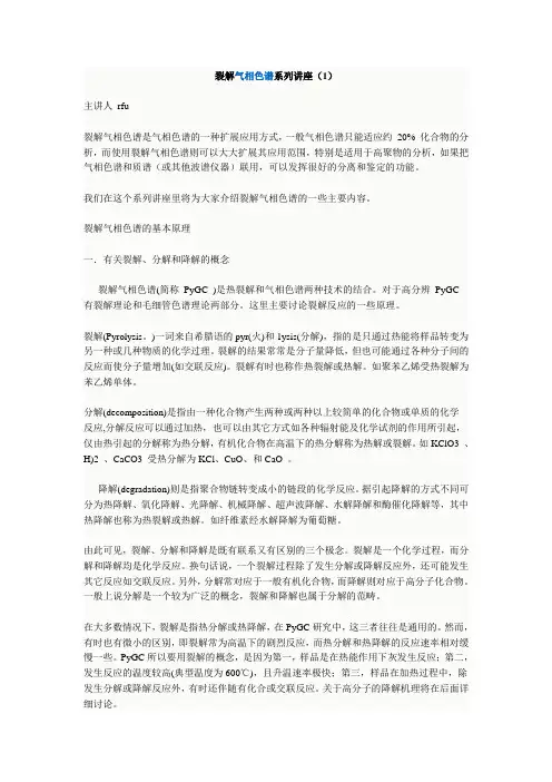 气相裂解色谱分析