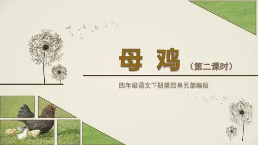 第14课《母鸡》第二课时(教学课件)-【上好课】四年级语文下册部编版
