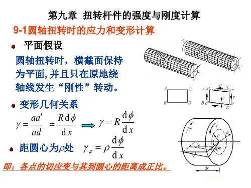 第九章扭转杆件的强度与刚度计算