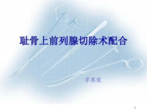 耻骨上前列腺切除术配合ppt课件
