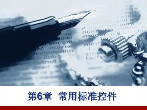 第六章 常用标准控件