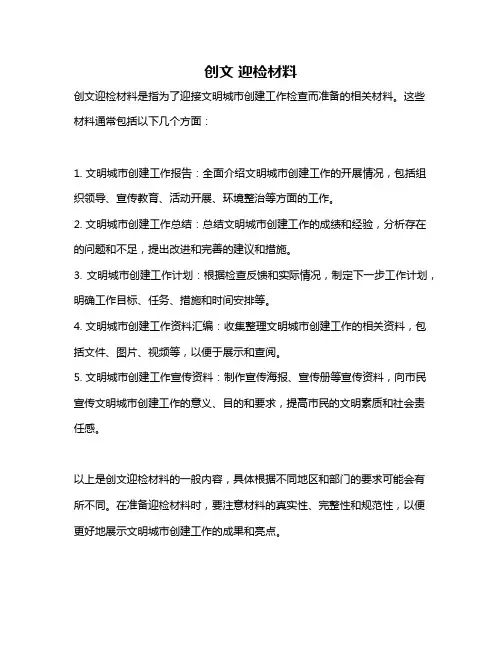 创文 迎检材料