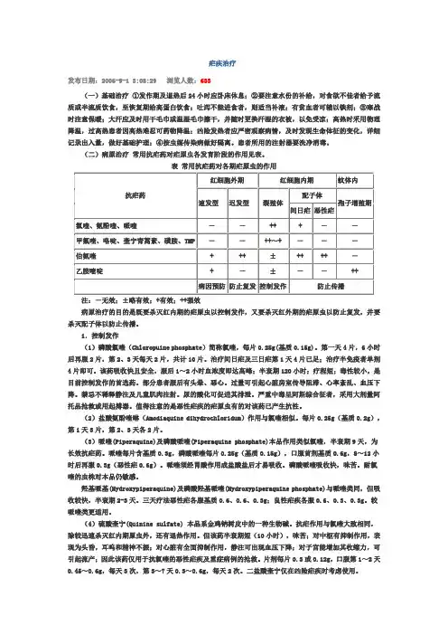 疟疾治疗