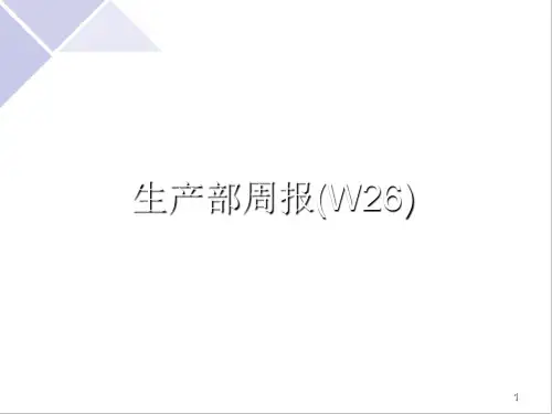 生产部周报ppt课件