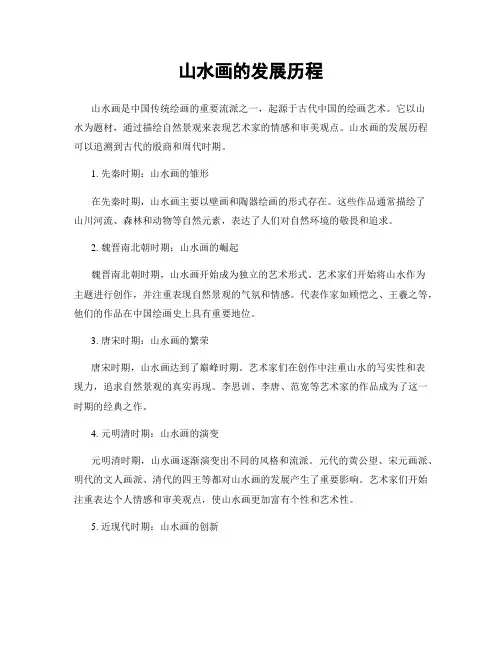 山水画的发展历程