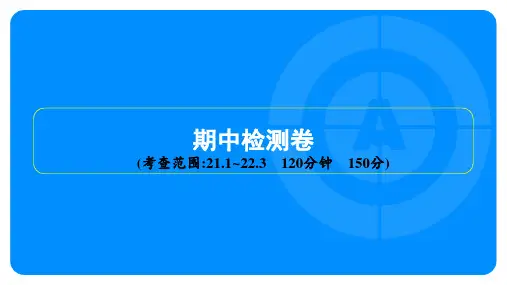 2023年沪科版九年级上册数学期中综合测试试卷及答案