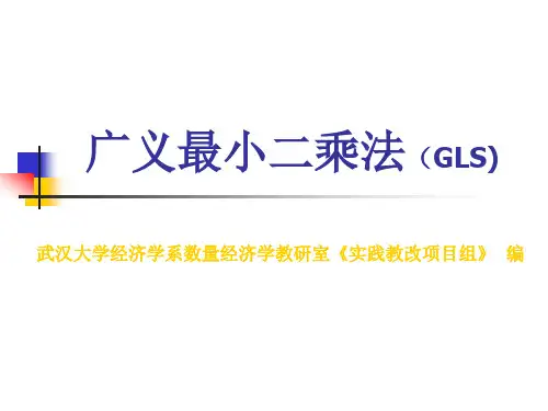 第5章 广义最小二乘法