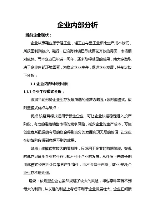 企业内部分析