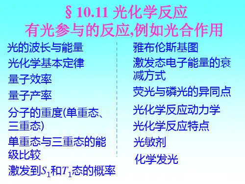光化学反应.ppt