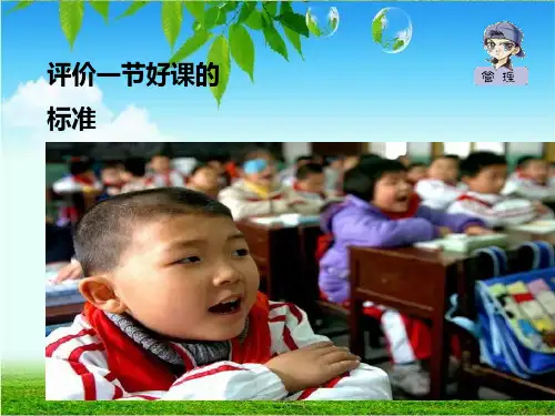 评价一节好课的标准ppt课件
