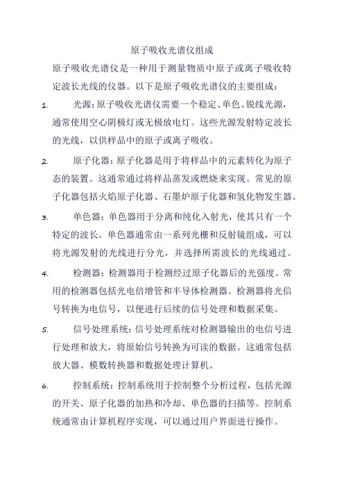 原子吸收光谱仪组成