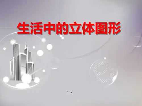 《生活中的立体图形》丰富的图形世界PPT课件