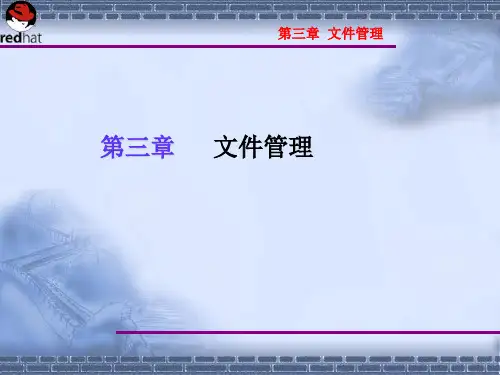 Linux操作系统案例教程电子教案 第3章 文件管理